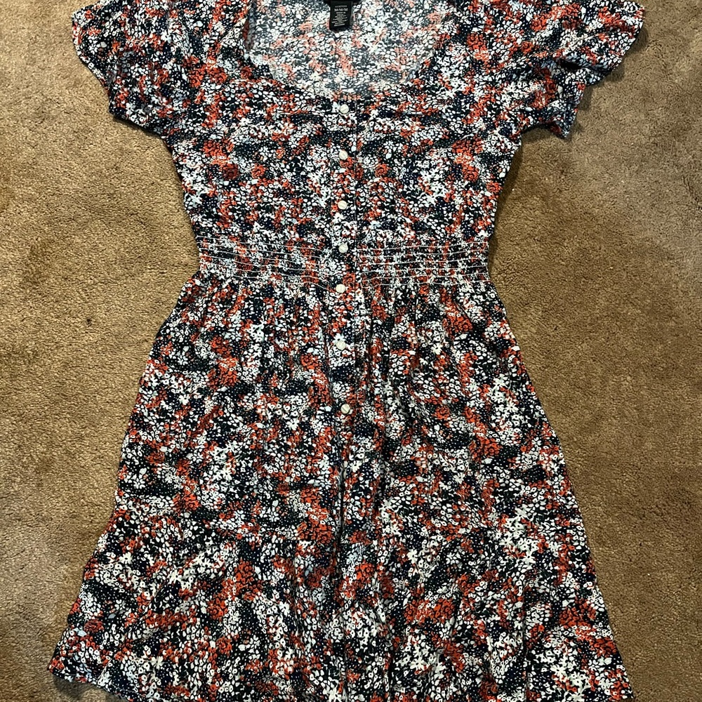 Wrangler Red and White Smocked Ruffled Sundress